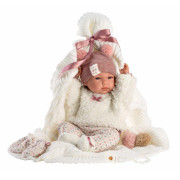 New Born dievčatko 63576 Llorens - realistická bábika bábätko - 35 cm
