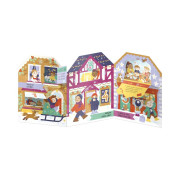 Vianočné mestečko - Adventná okienková kniha