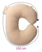 Mušelínový polohovací vankúš MiniRelax 140 cm Babymatex