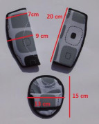 Chrániče na pásy autosedačky, kočíka, stoličky