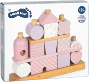 Nasadzovanie na tyč Domček ružový small foot