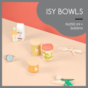 Sklenené misky s viečkami ISY BOWLS 6 x 250 ml + 3 x 120 ml