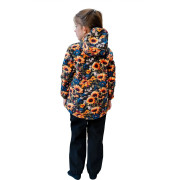 Detské softshellové nohavice Duo Slnečnica čierne Esito