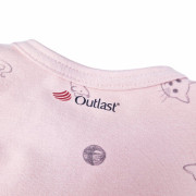 Body tričko šmyk TLAČ Outlast® Sv.staroružové mačiatka