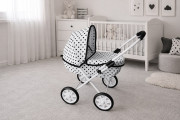 Detský kočík pre bábiky New Baby Anička dots