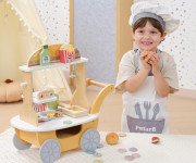 Drevený obchod hamburgery Viga