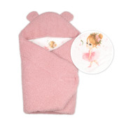 Baránková zavinovačka s kapucňou bavlna/baránok Teddy