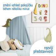 Nástenné samolepky do detskej izby, Dino Numbers Sipo