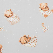 2-dielne posteľné obliečky Sweet teddy bear 90/120 cm grey New Baby