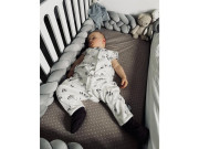 Letný spací vak bambus buldoček hnedé nohavice Kaarsgaren