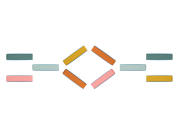 Prekážková dráha Balance & Hop 10 ks B-Toys