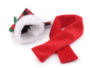 Vianočné mini čiapky a šál na fľašu