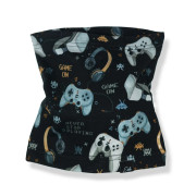 Bavlnený nákrčník Game on čierny Esito