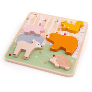 Baby Drevené puzzle Woodland Bigjigs