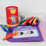 Jemné voskovky umývateľné 24 ks