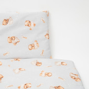 2-dielne posteľné obliečky Sweet teddy bear 90/120 cm grey New Baby