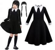 Detský kostým Wednesday classic s parochňou