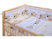 Detská postieľka s kompletnou výbavou 120 x 60 cm, béžová Japy Scarlett