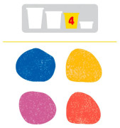 Play-Doh 4 ks téglikov metalickej farby