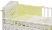 Detská postieľka s kompletnou výbavou Scarlett 120 x 60 cm - Nechtík - zelená