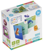 Súprava 3 Kuki leporel Zvieratká KukiKuk