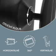 Zrkadlo s LED osvetlením Deluxe, Black