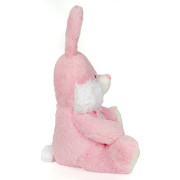 Plyšový králik sediaci modrý/ružový 70 cm