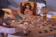 Umelecké puzzle pre deti v kufríku Klimt 100 ks Janod