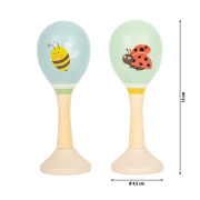 Drevené rumba gule Včielka a Lienka sada 2 ks small foot