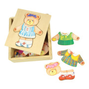 Oblékací puzzle Pani medvedica Bigjigs Toys