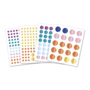 My arts&crafts Mini Trblietavé okrúhle nálepky Tiger a kamaráti od 3 rokov Janod