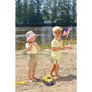 Šatka tenká šilt Outlast®s UV faktorom 50+ sv.žltá/motýliky