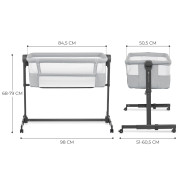 Postieľka detská polohovateľná Nestee Up2 Kinderkraft