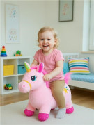 Plyšový skákací koník so zvukom Baby Mix