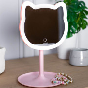 Kozmetické zrkadlo GIOperfect Pink Cat