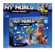 Magnetická stavebnica Minecraft Diamond Lava TNT 87 ks