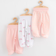 Dojčenské polodupačky Classic II 3 ks girl New Baby
