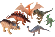 Zvieratká dinosaury, 6 ks, 15,7 cm