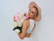 Dámsky letný klobúk/slamák na dozdobenie