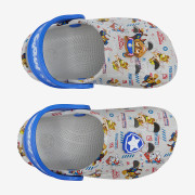 Detské clogsy nazúvaky Tlapková patrola Little Frog sivé s amuletom Coqui