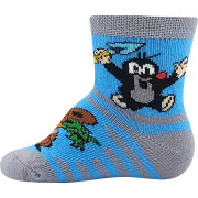 Ponožky dojčenské Krtko obrázkové mix pre chlapcov (3 páry)