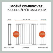 Zábrana Open N Stop 2 rozšírenie o 9 cm Hauck