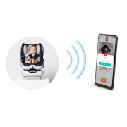Linko baby alarm chytré polstrovanie do autosedačky čierne BabyAuto