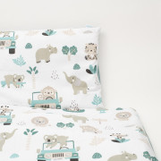 2-dielne posteľné obliečky Safari II 90/120 cm mint New Baby