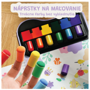 Kreatívna kniha Maľovanie prstami so šablónami Jarmelo