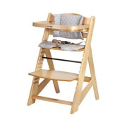 Drevená jedálenská stolička Toby Plus s pultíkom a polstrovaním Nature Freeon