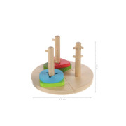 Drevená Montessori puzzle, Wood