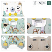 Pure Drevená motorická doska s aktivitami Medveď Janod