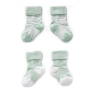 Detské ponožky Stay-on-Socks Mint Stripes veľ. 6-12 m 2 pary