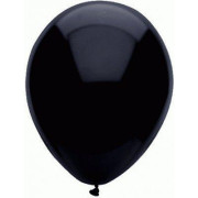 Balónik 30 cm čierny, 10 ks